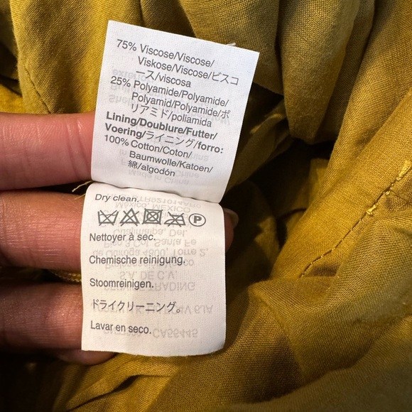 J crew velvet yellow jumpsuit size 12 - Picture 9 of 9